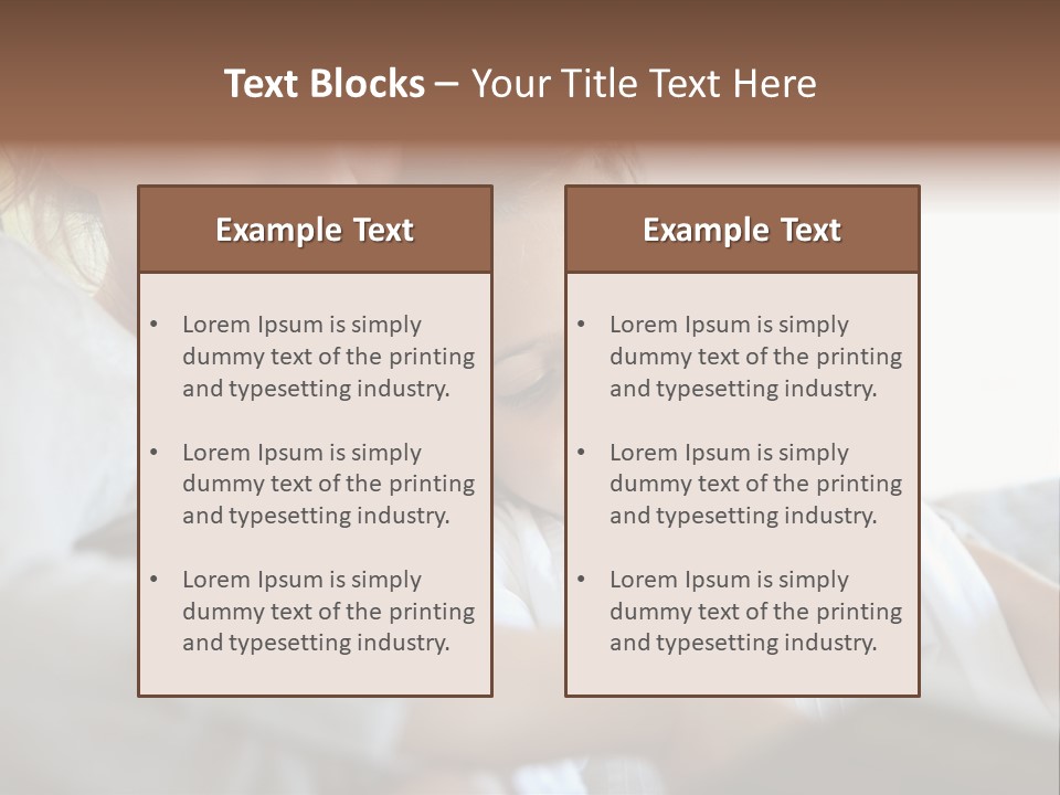 Reading Closeup Relaxed PowerPoint Template