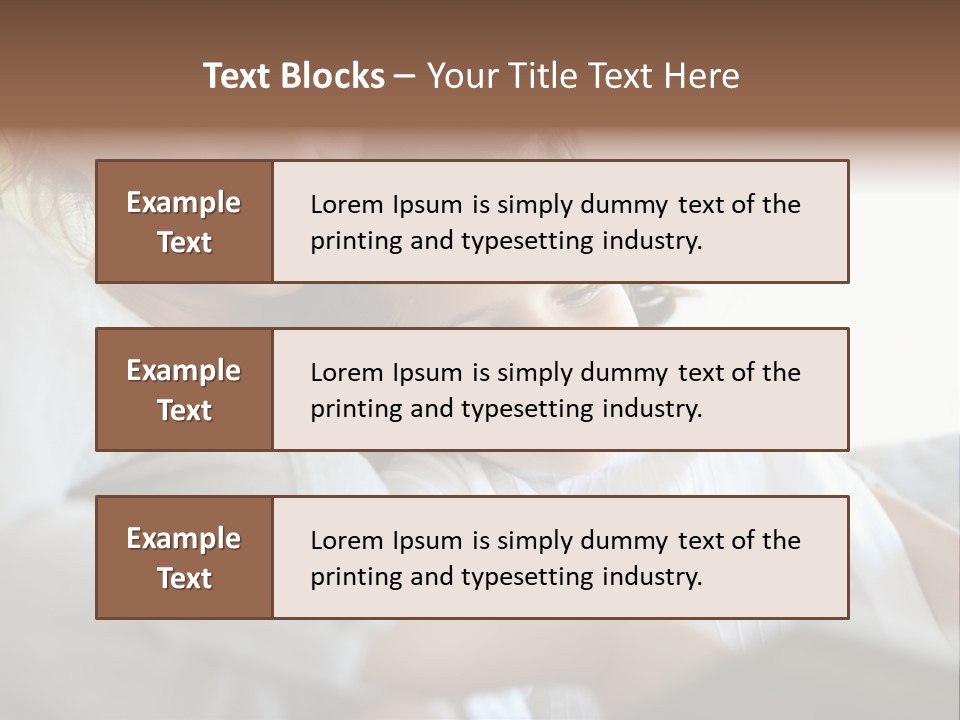 Reading Closeup Relaxed PowerPoint Template