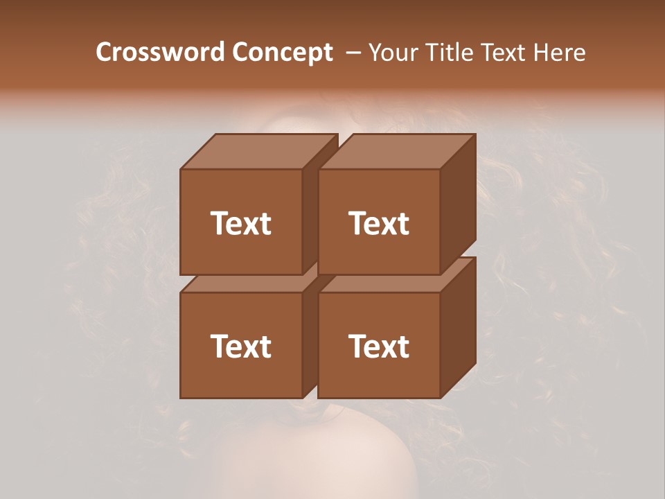 Adult Gorgeous Girl PowerPoint Template