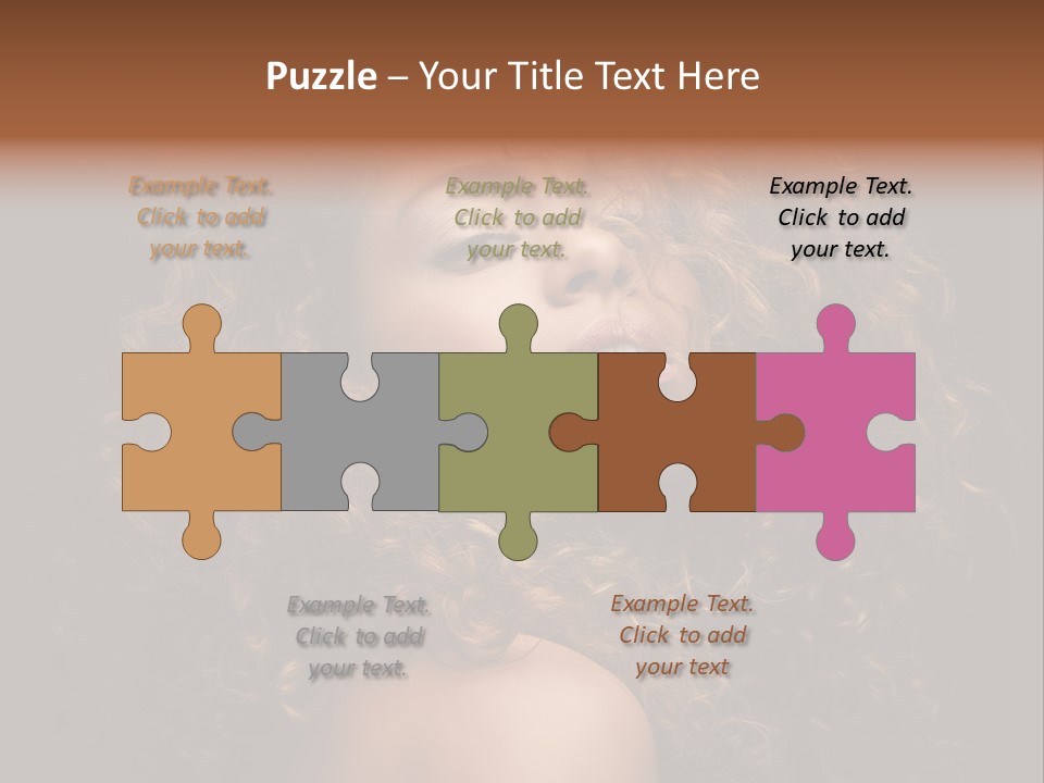 Adult Gorgeous Girl PowerPoint Template