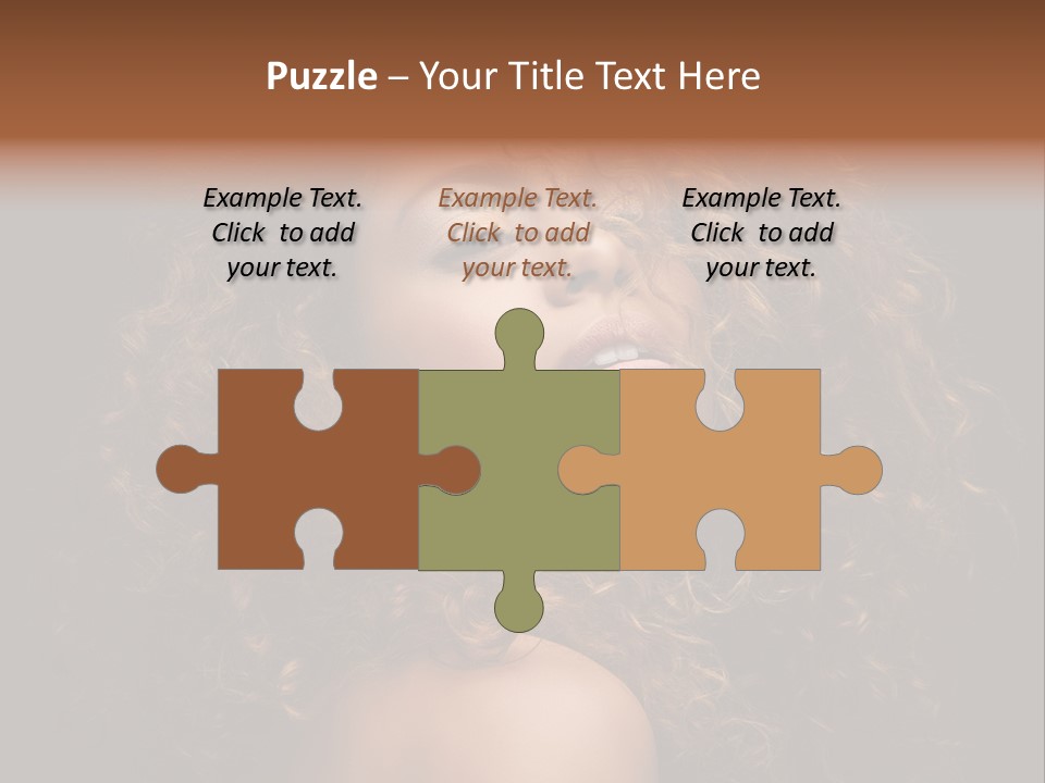 Adult Gorgeous Girl PowerPoint Template