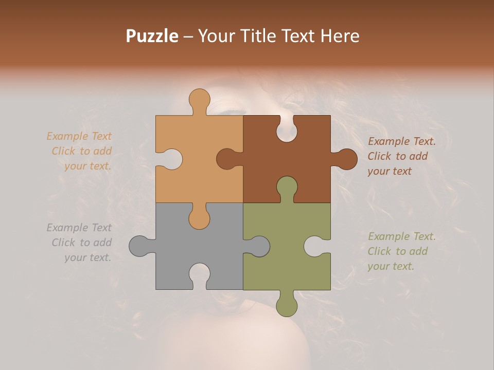 Adult Gorgeous Girl PowerPoint Template