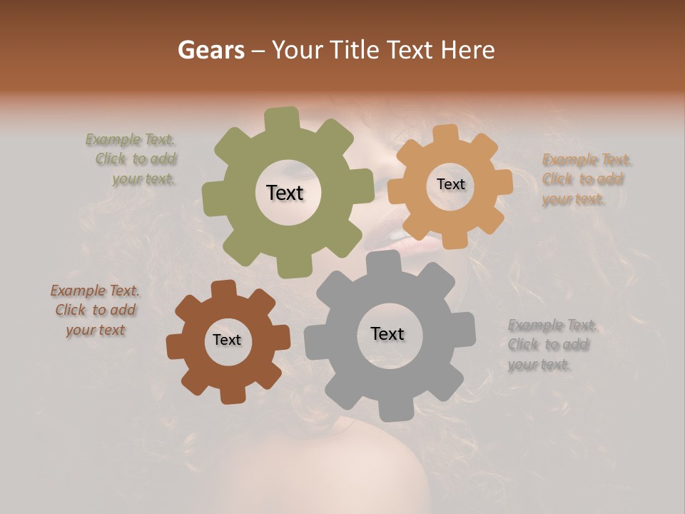 Adult Gorgeous Girl PowerPoint Template