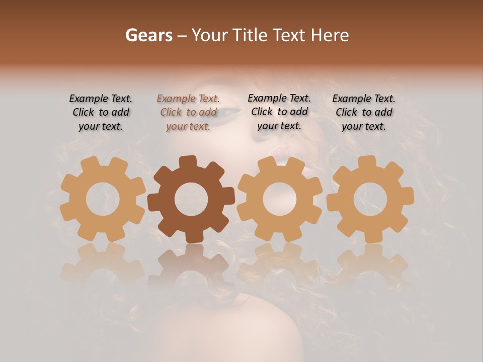 Adult Gorgeous Girl PowerPoint Template