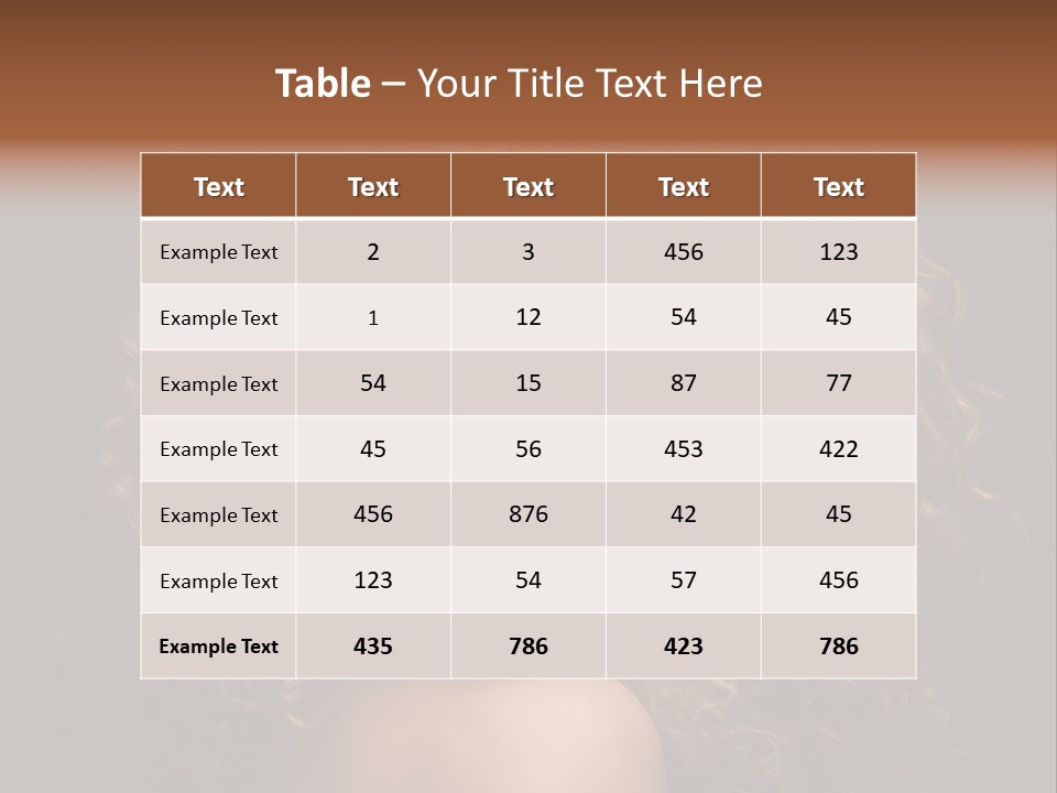 Adult Gorgeous Girl PowerPoint Template