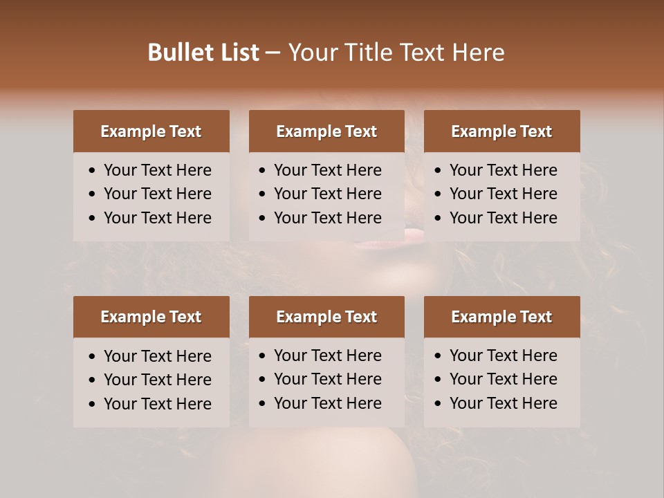 Adult Gorgeous Girl PowerPoint Template