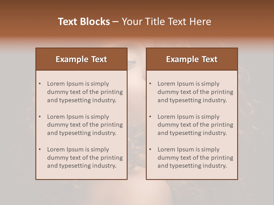 Adult Gorgeous Girl PowerPoint Template