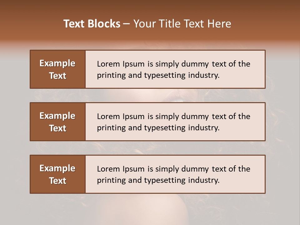 Adult Gorgeous Girl PowerPoint Template