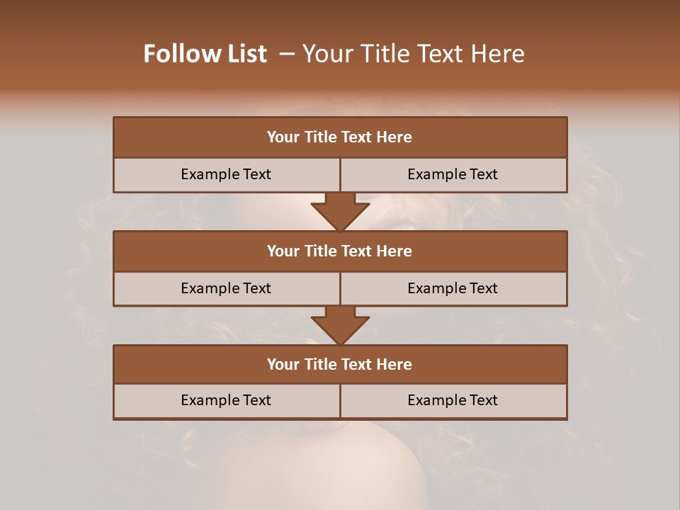 Adult Gorgeous Girl PowerPoint Template