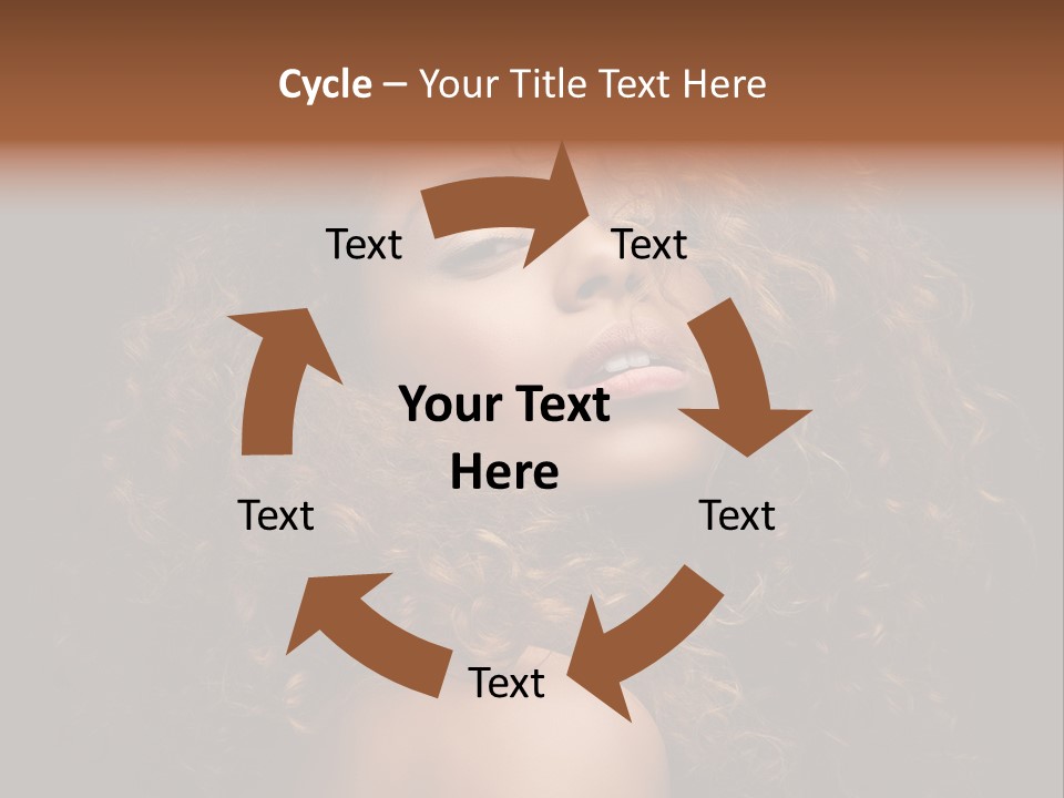 Adult Gorgeous Girl PowerPoint Template