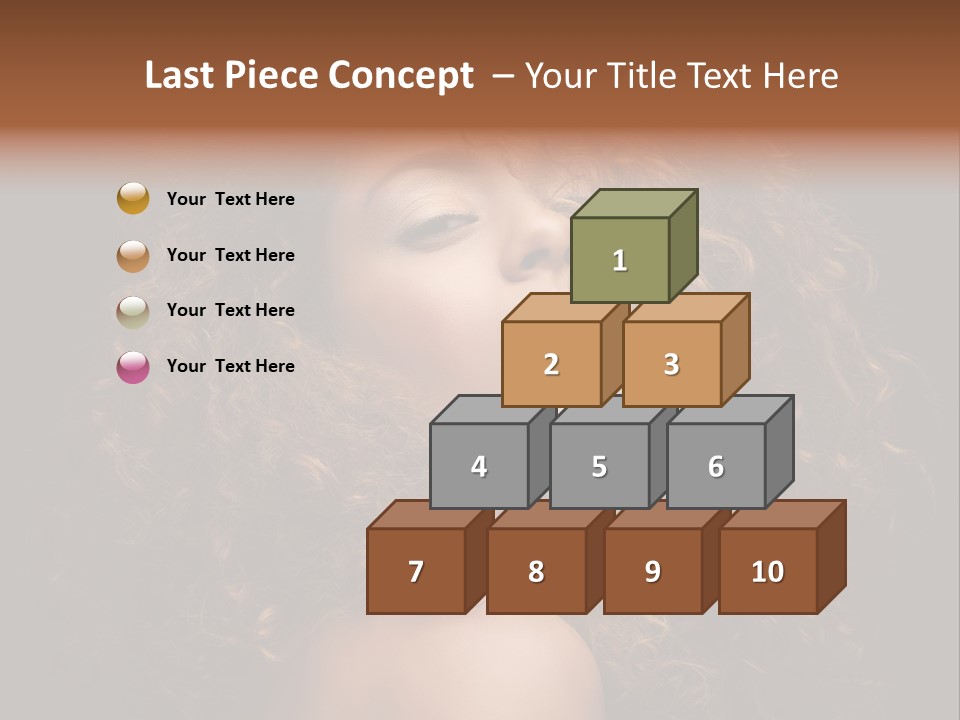 Adult Gorgeous Girl PowerPoint Template