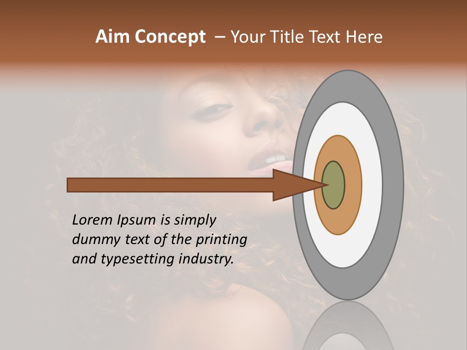 Adult Gorgeous Girl PowerPoint Template