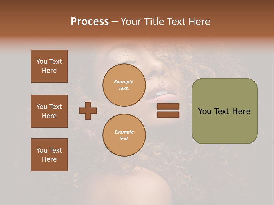 Adult Gorgeous Girl PowerPoint Template