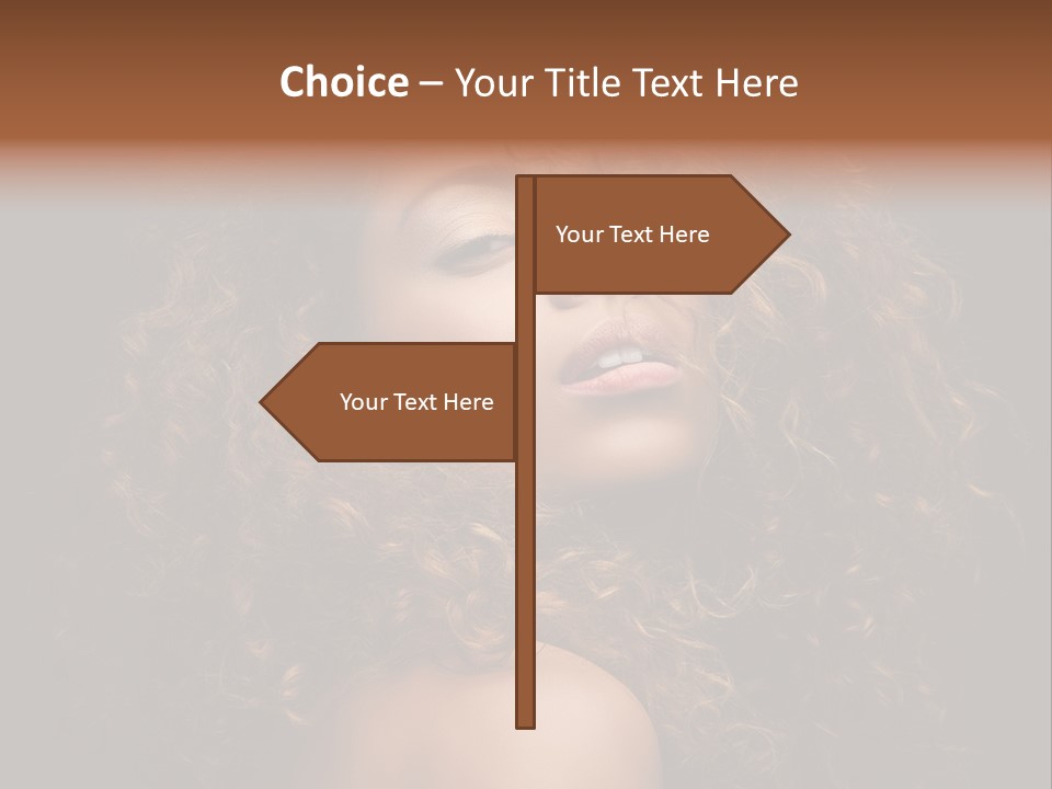 Adult Gorgeous Girl PowerPoint Template