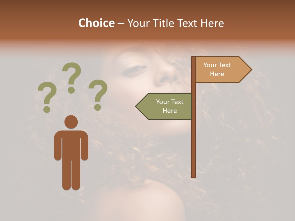 Adult Gorgeous Girl PowerPoint Template