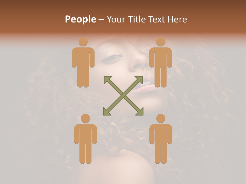 Adult Gorgeous Girl PowerPoint Template