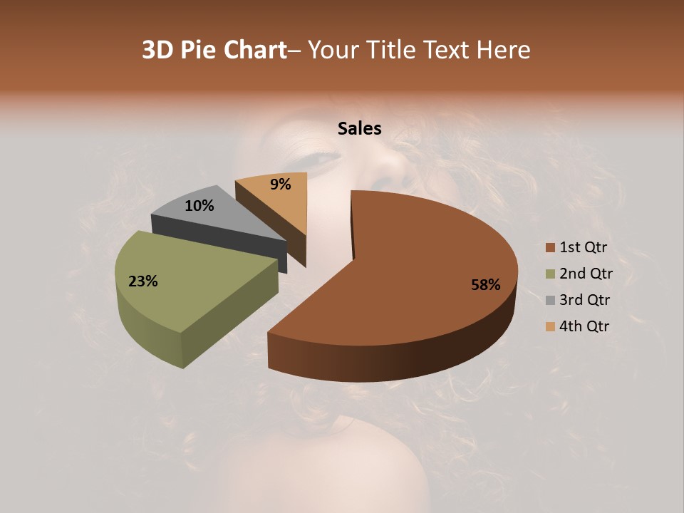 Adult Gorgeous Girl PowerPoint Template