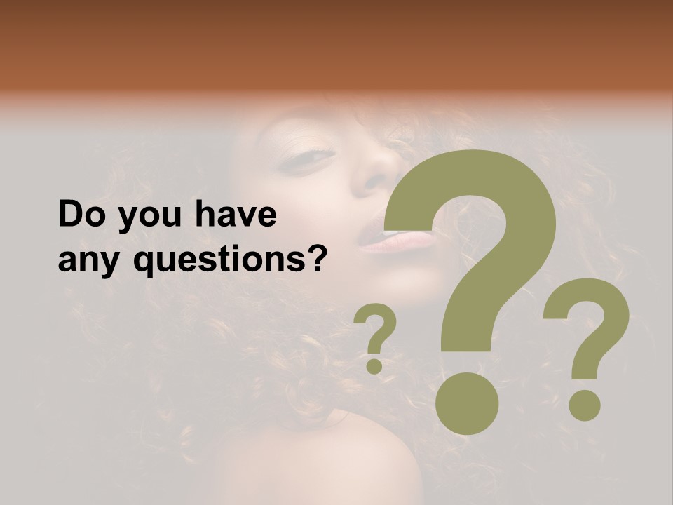 Adult Gorgeous Girl PowerPoint Template