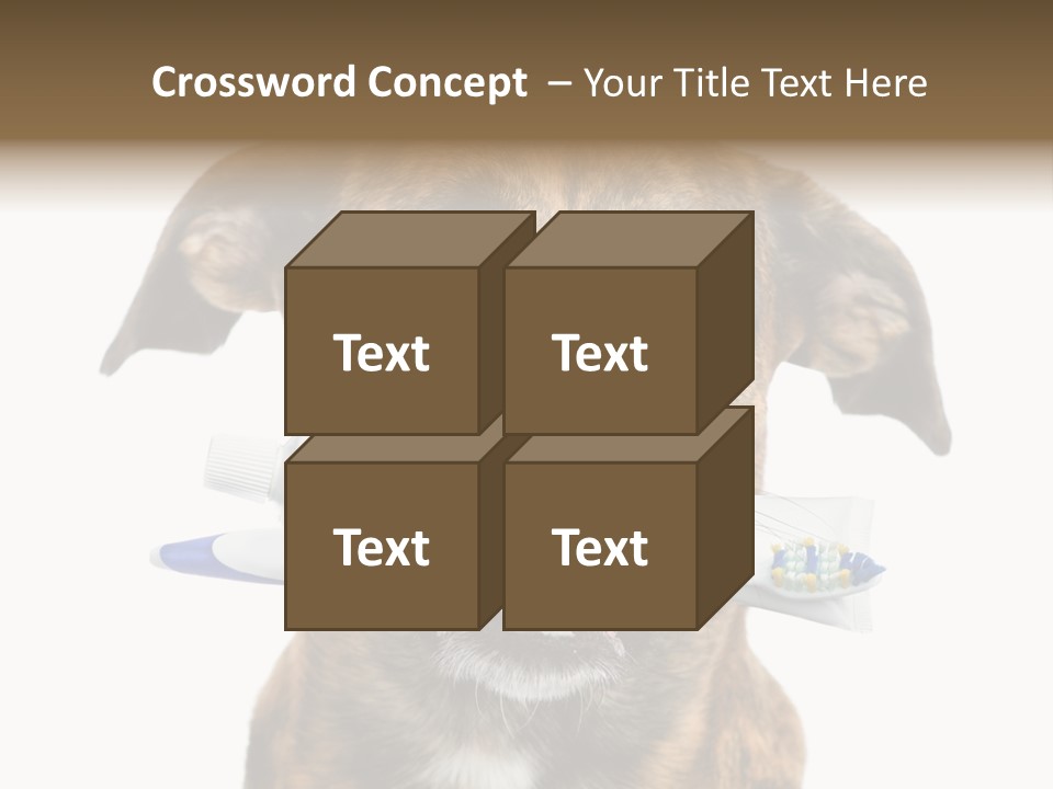 Adult Muzzle Cute PowerPoint Template