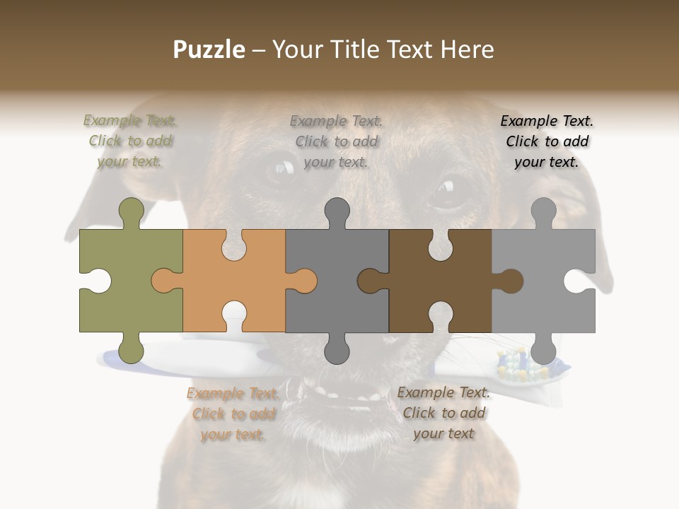 Adult Muzzle Cute PowerPoint Template