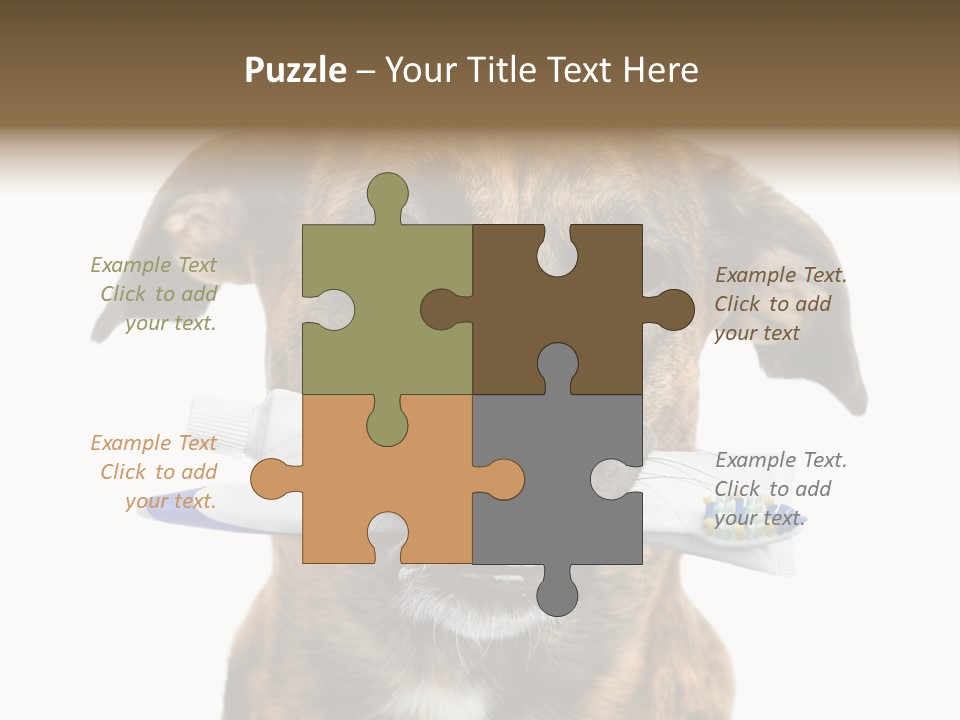 Adult Muzzle Cute PowerPoint Template