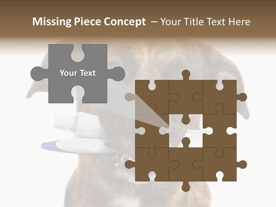 Adult Muzzle Cute PowerPoint Template