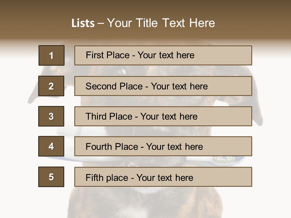 Adult Muzzle Cute PowerPoint Template