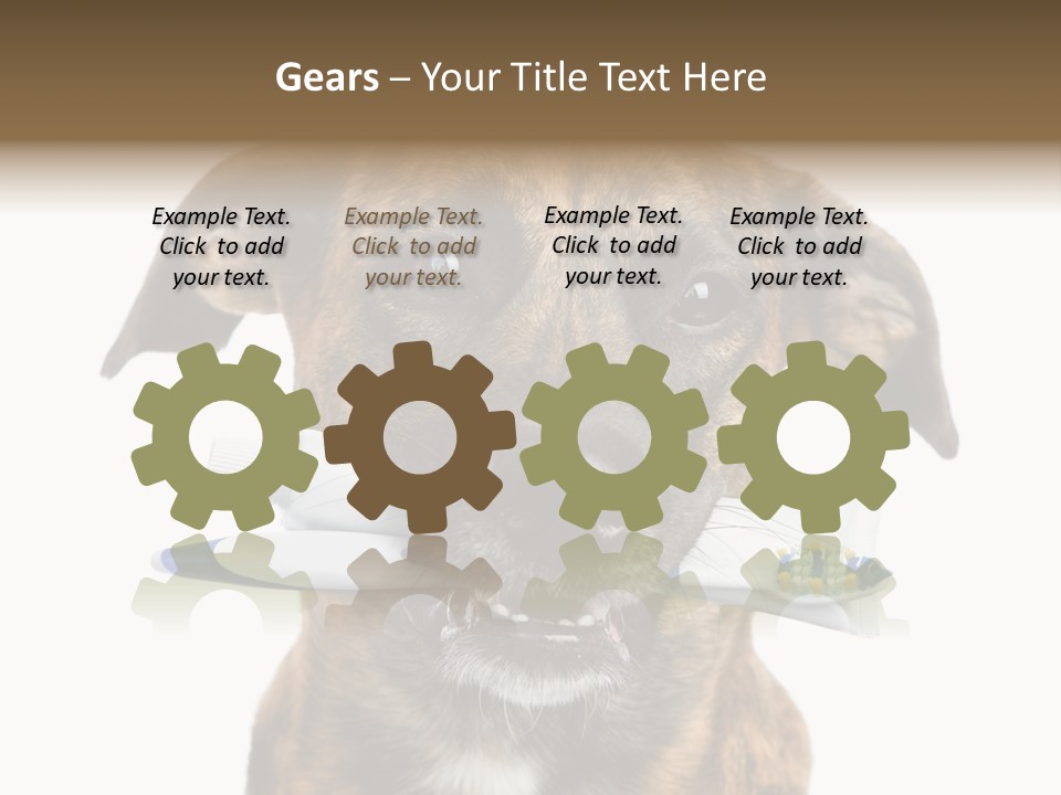 Adult Muzzle Cute PowerPoint Template