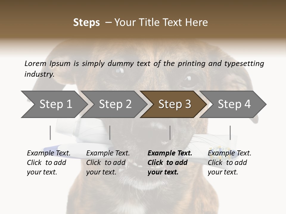 Adult Muzzle Cute PowerPoint Template