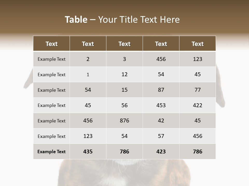 Adult Muzzle Cute PowerPoint Template
