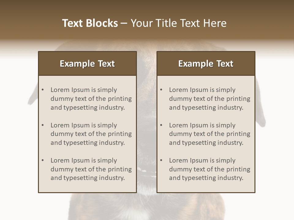 Adult Muzzle Cute PowerPoint Template