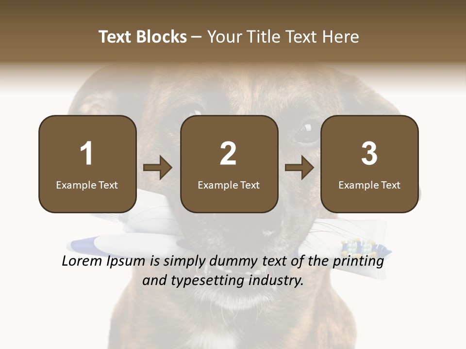 Adult Muzzle Cute PowerPoint Template