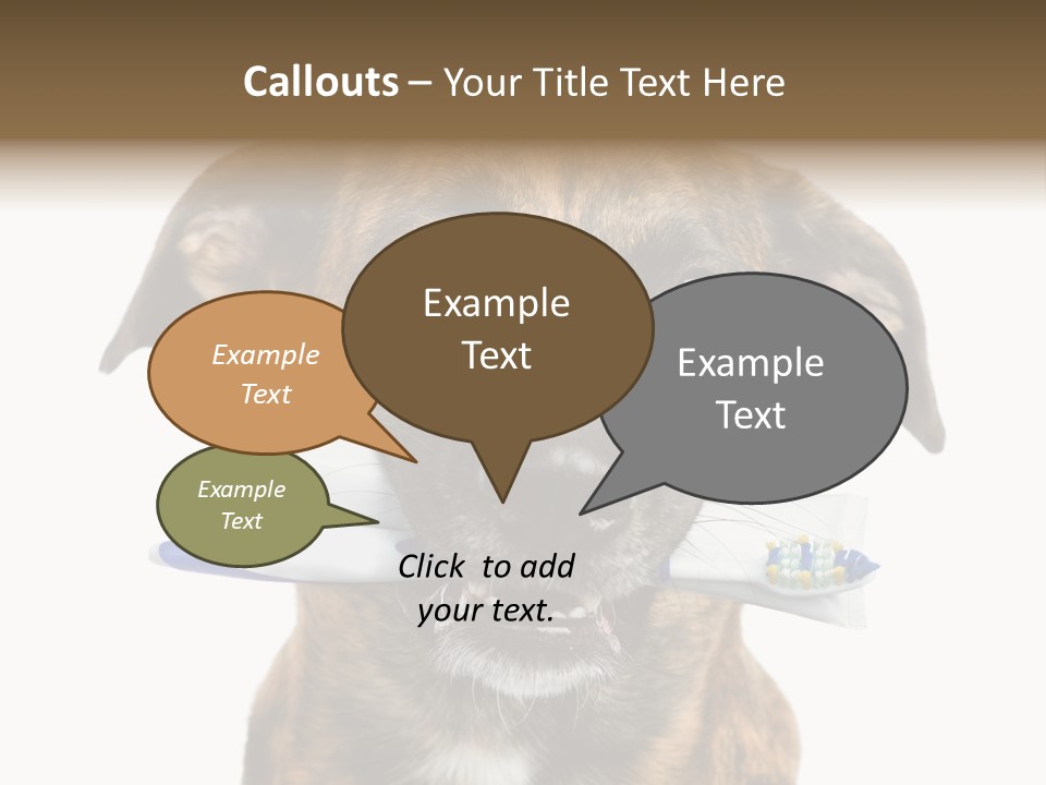 Adult Muzzle Cute PowerPoint Template