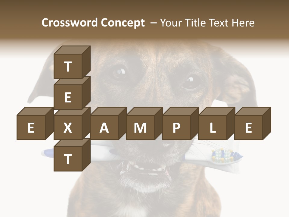 Adult Muzzle Cute PowerPoint Template