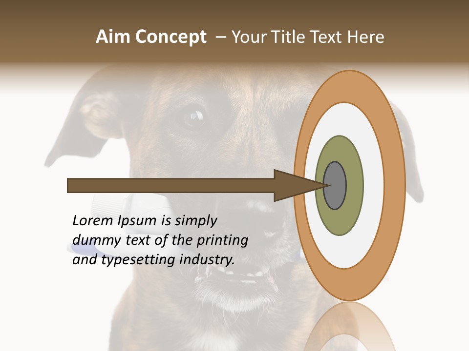 Adult Muzzle Cute PowerPoint Template