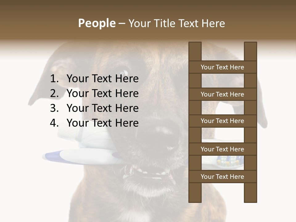 Adult Muzzle Cute PowerPoint Template