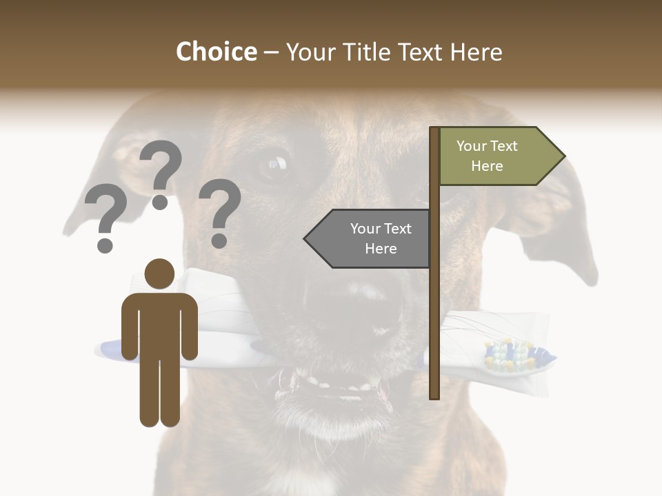 Adult Muzzle Cute PowerPoint Template