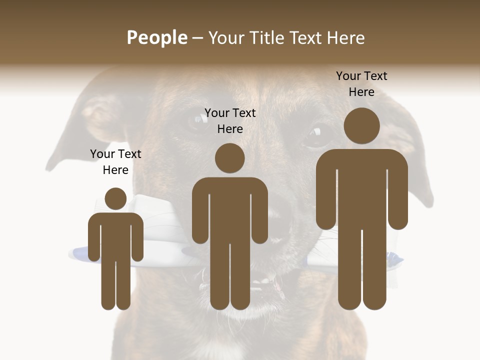 Adult Muzzle Cute PowerPoint Template