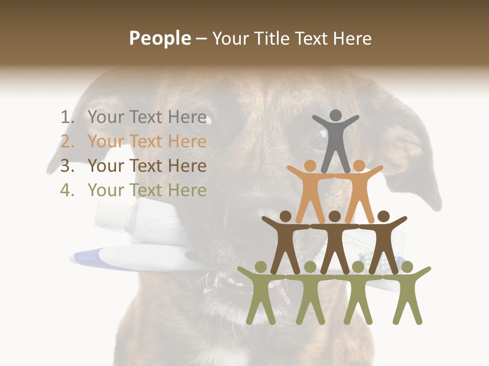 Adult Muzzle Cute PowerPoint Template