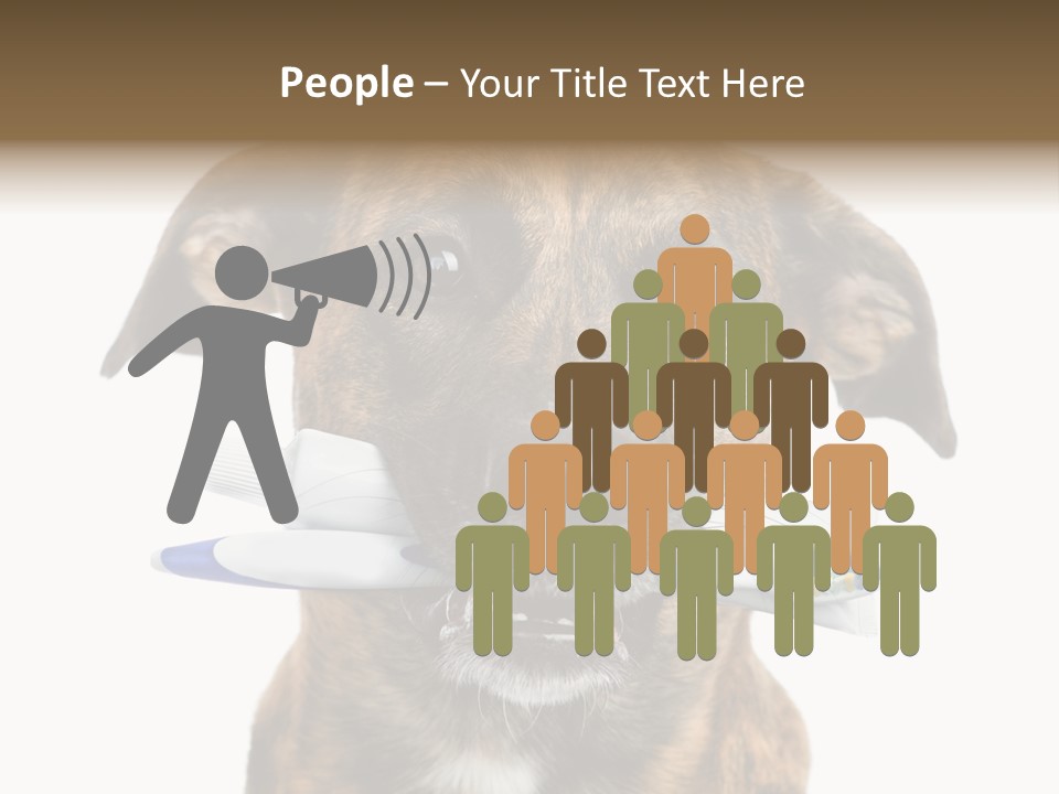 Adult Muzzle Cute PowerPoint Template