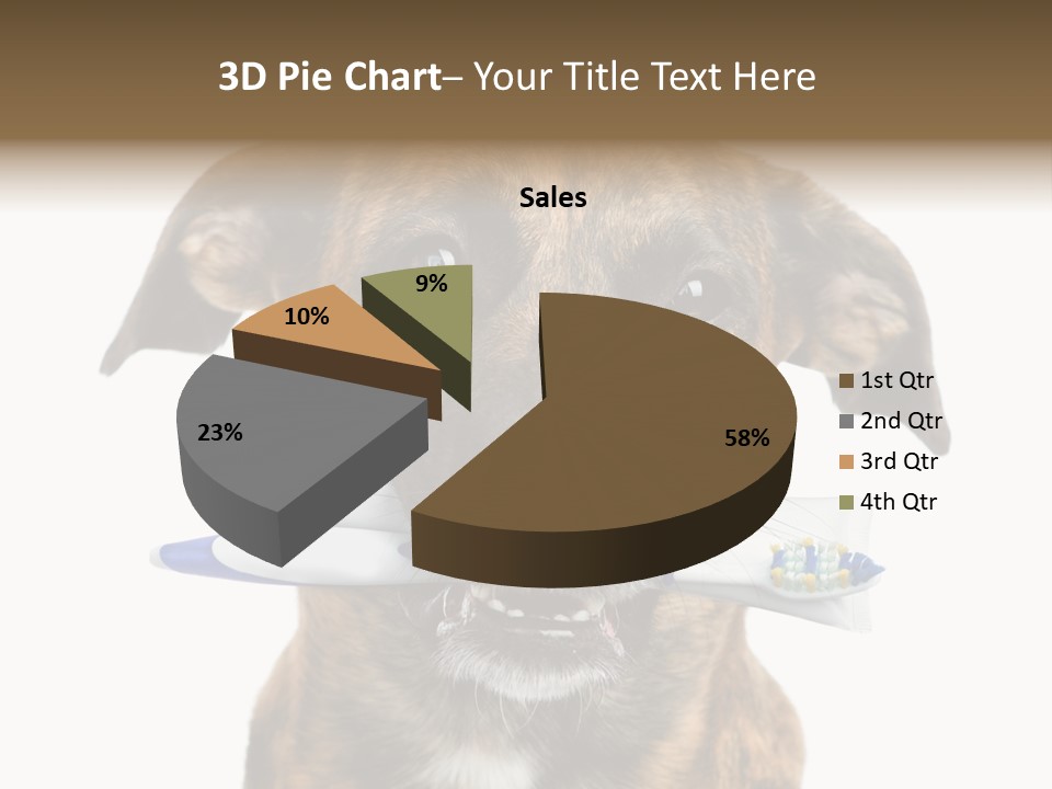 Adult Muzzle Cute PowerPoint Template
