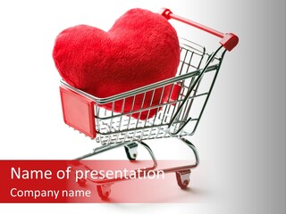 Metallic Plushy Valentine PowerPoint Template