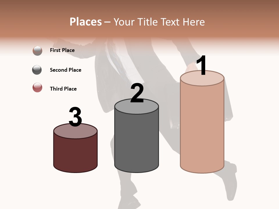 Male Suitcase Success PowerPoint Template