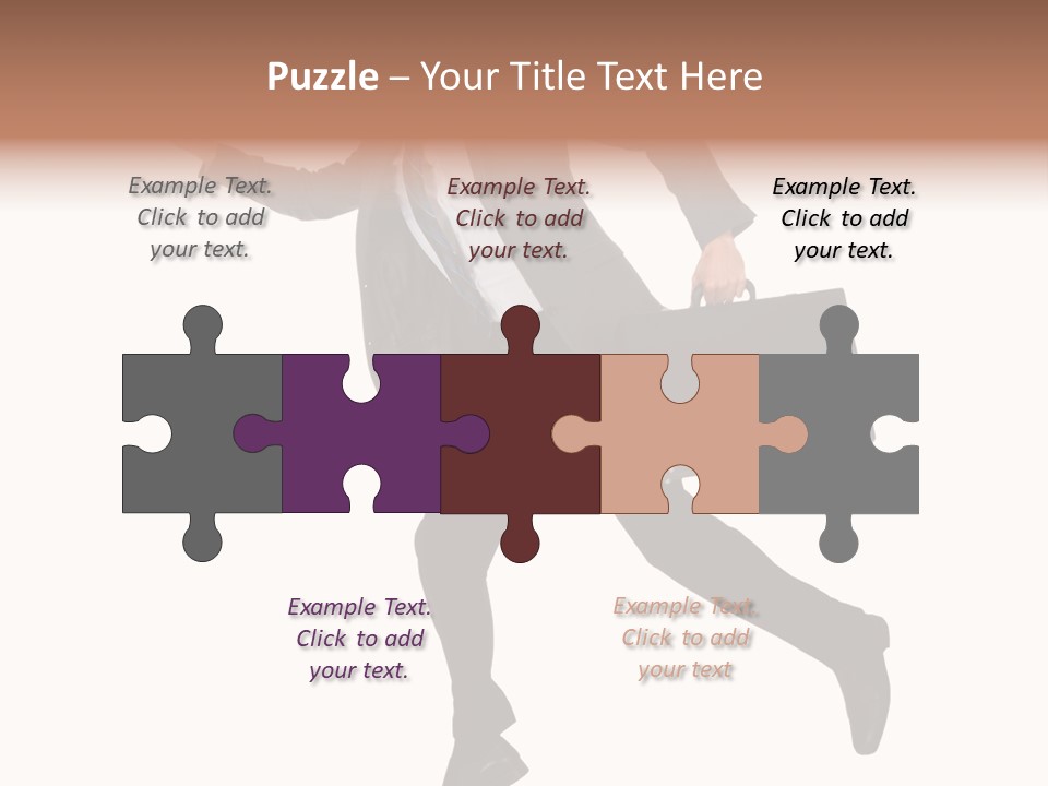 Male Suitcase Success PowerPoint Template