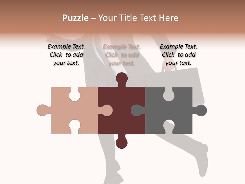 Male Suitcase Success PowerPoint Template