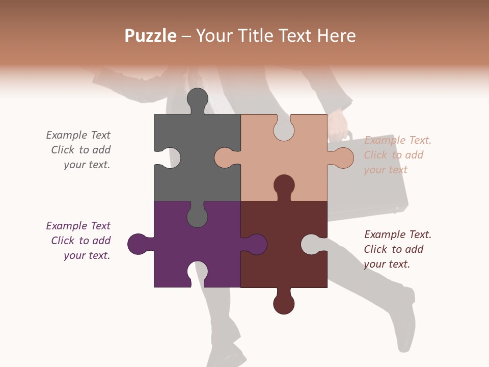 Male Suitcase Success PowerPoint Template