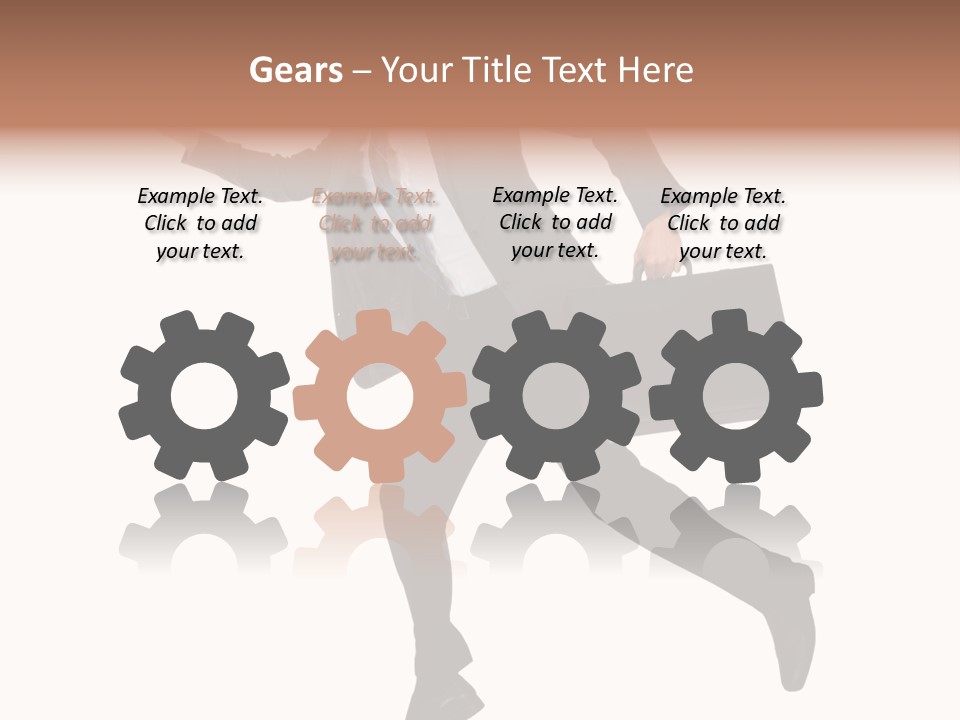 Male Suitcase Success PowerPoint Template