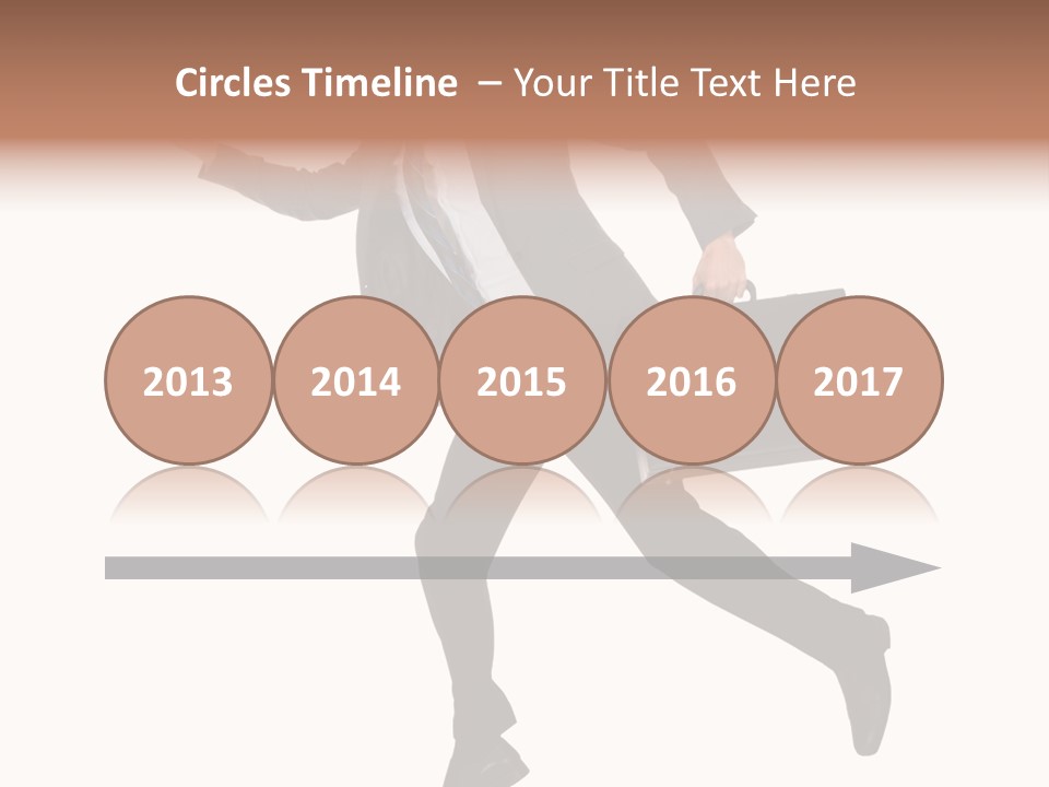 Male Suitcase Success PowerPoint Template