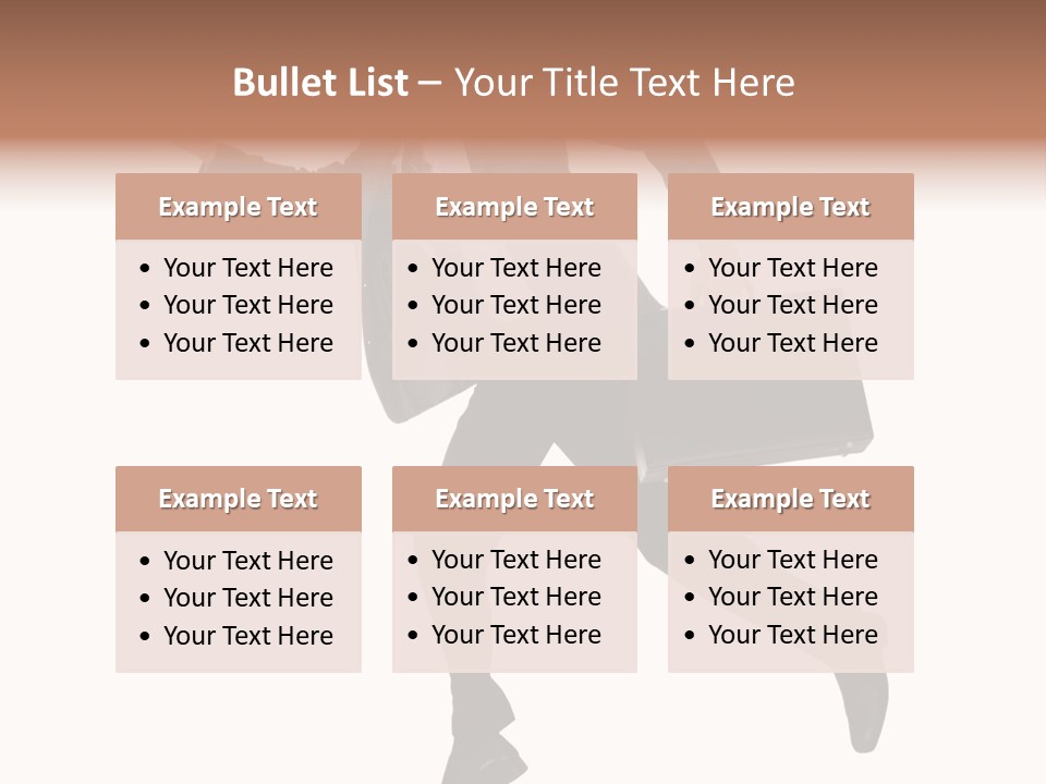Male Suitcase Success PowerPoint Template