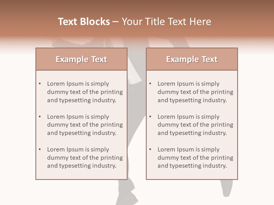 Male Suitcase Success PowerPoint Template